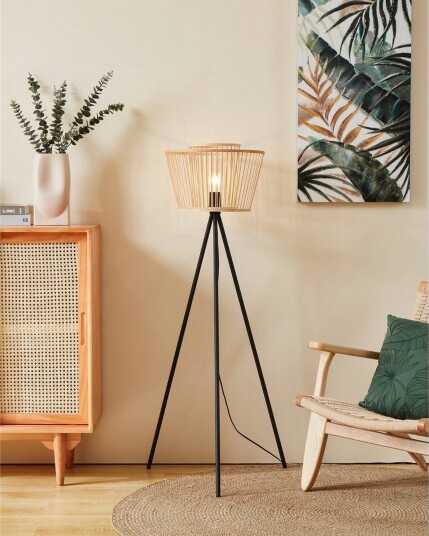 Gulvlampe Eglo Hykeham Svart Gulvlampe Eglo Hykeham Svart