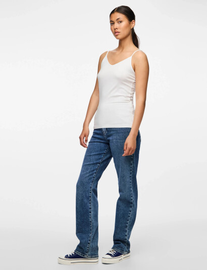 Pieces Pcsirene Singlet Jrs Noos - White - XL