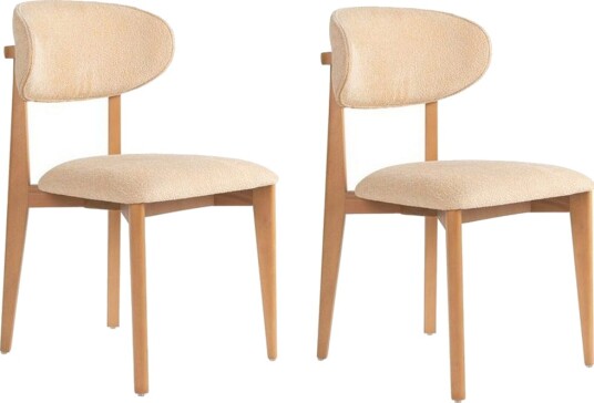 Spisestol Sanroman Classic Beige / Lys eik - Beige / Lys eik