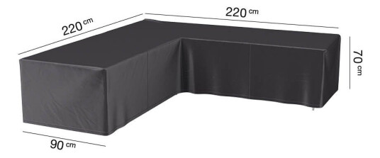 AeroCover Møbeltrekk Aerocover Til loungegruppe 220 x 220 cm Svart