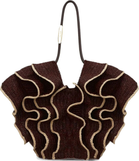 Zimmermann Dame Vesker Brun ONE SIZE,