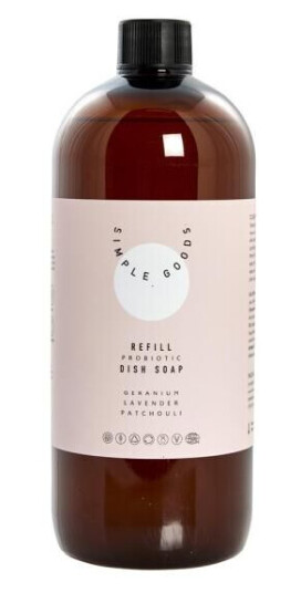 Simple Goods Geranium refill oppvasksåpe 1000 ml lys rosa