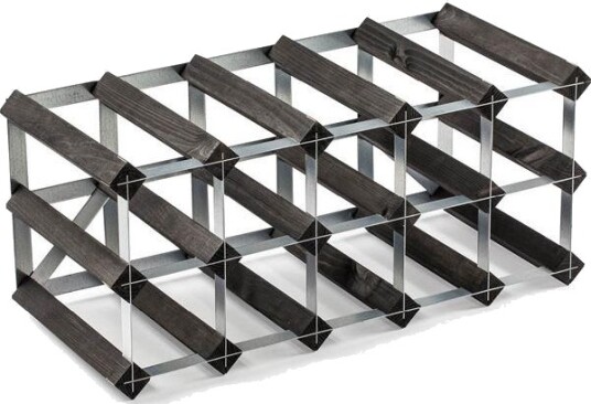 The Swedish Wine Rack Factory - Vinstativ 15 flasker svart ask The Swedish Wine Rack Factory - Vinstativ 15 flasker svart ask