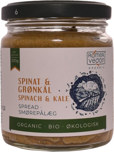 Rømer Smørepålegg Spinat & Grønnkål Øko - 200 g