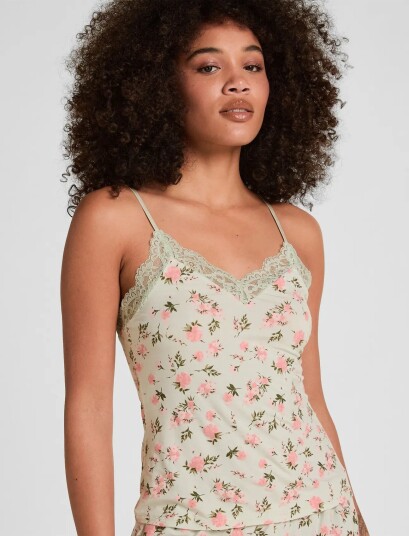 Hunkemöller Pj Cami Vis Jersey Nana Daisy Green XL