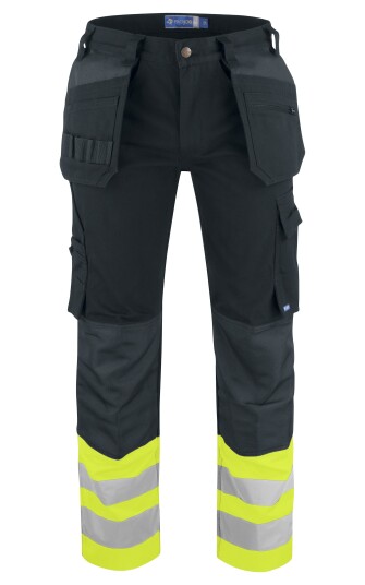 ProJob 6530 Arbeidsbukse En Iso 20471 Kl 1 Yellow/Black D84