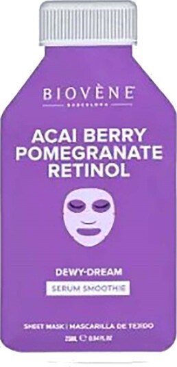 Biovène ACAI + RETINOL DEWY-DREAM! Smoothie Serum Sheet Mask with anti