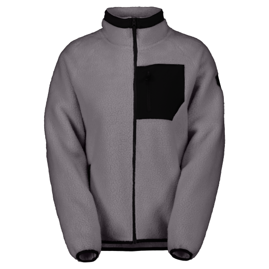 Scott Women's Defined Heritage Pile Jacket Evening Grey/black S