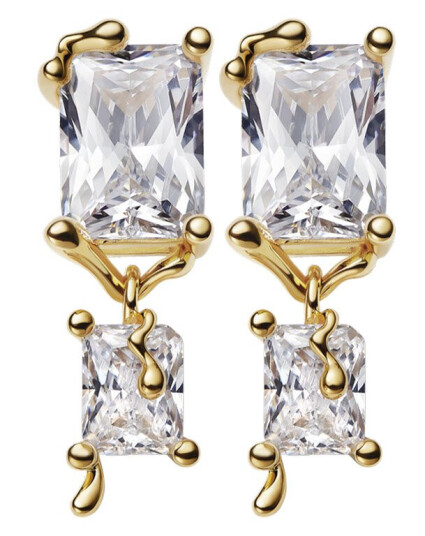 Maria Black Roppongi Øredobber 18 kt. 101071YG-PAIR Dame 925 sterling silver