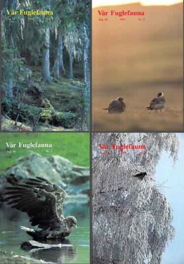 Norsk Ornitologisk Forening Vår Fuglefauna   1991  hele årgang 14