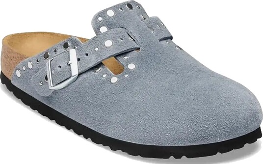 Birkenstock Boston Rivet Leve Stone Blue Blue 38