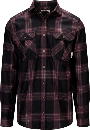 Aclima Men's ReBorn Woolshirt Check/Dark Grey/Fudge L