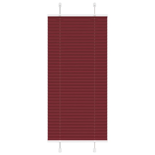 Plisségardin Bordeaux Rød 55x150 cm Stoffbredde 54,4