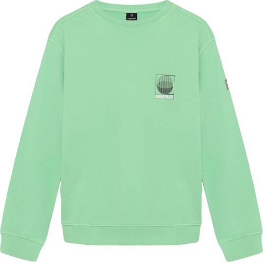 Indian Blue Jeans Collegegenser   Fersk Green m. Trykk   Indian Blue Jeans   10 år 140   Collegegenser   Grønn