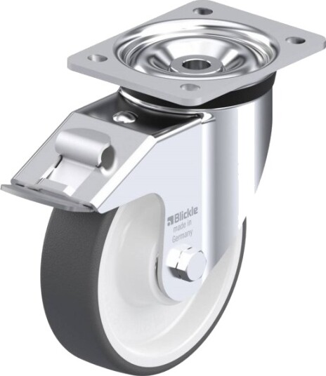 Blickle 739344 Lk-Poth 160K-Fi Styrehjul Med Brems - Hjuldiameter 160 Mm - Bæreevne (Maks.) 550 Kg (1 Stk) Blickle 739344 Lk-Poth 160K-Fi Styrehjul Med Brems - Hjuldiameter 160 Mm - Bæreevne (Maks.) 550 Kg (1 Stk)