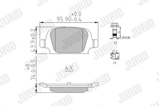 Bremseklosser JURID 573009J Bremseklosser JURID 573009J
