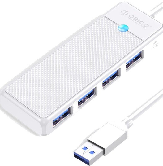 Orico PAPW4A-U3 USB-hub med 4x USB-A 3.0 0,15m Hvit