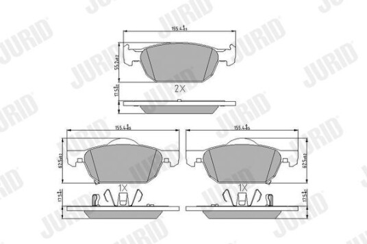 Bremseklosser JURID 572624J Bremseklosser JURID 572624J