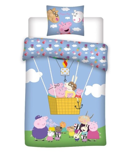 Bed Linen Junior Size 100x140 cm Peppa Pig