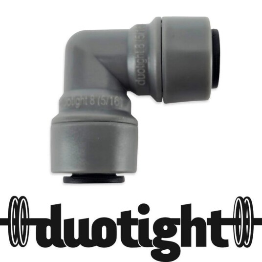 Albue 8mm (5/16") Duotight Hurtigkobling