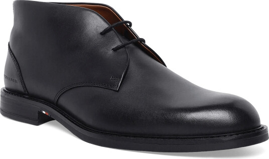 Tommy Hilfiger Corporate Dressy Lth Lace Boot Black 45