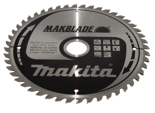 Makita 216mm Sirkelsagblad med 48 Tenner for Tre
