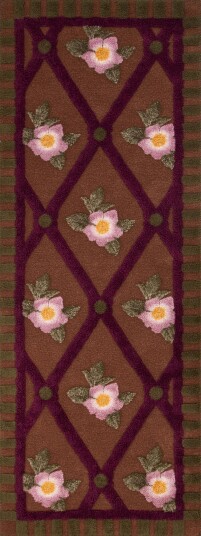Frati Home Gulvteppe Kokt Ull RoseFlower 75x200