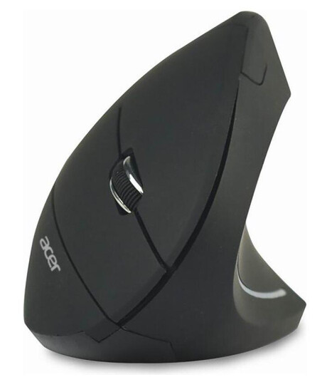 Acer Vertikal Ergonomisk Trådløs Mus 2.4 GHz Høyrehendt Svart