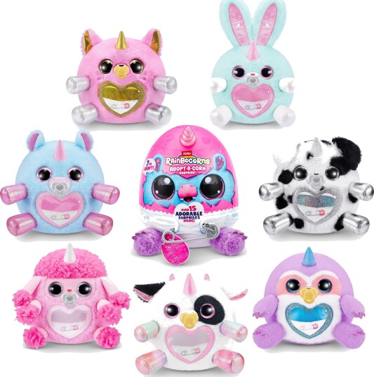 Zuru Rainbocorn Adopt-A-Corn Surprise egg med bamse og 15 overraskelser Zuru Rainbocorn Adopt-A-Corn Surprise egg med bamse og 15 overraskelser
