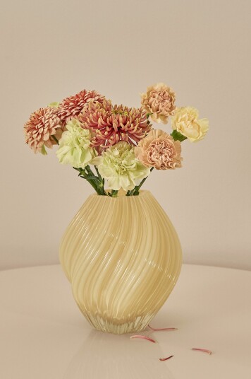 Ellos Home Vase Selma høyde 23 cm Beige Ellos Home Vase Selma høyde 23 cm Beige