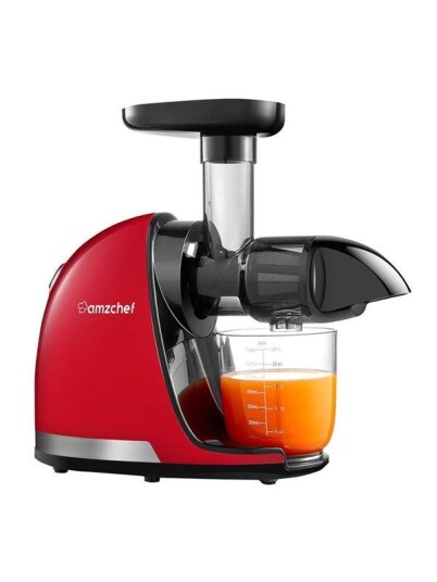 AMZCHEF Slow Juicer 1501 RD Red