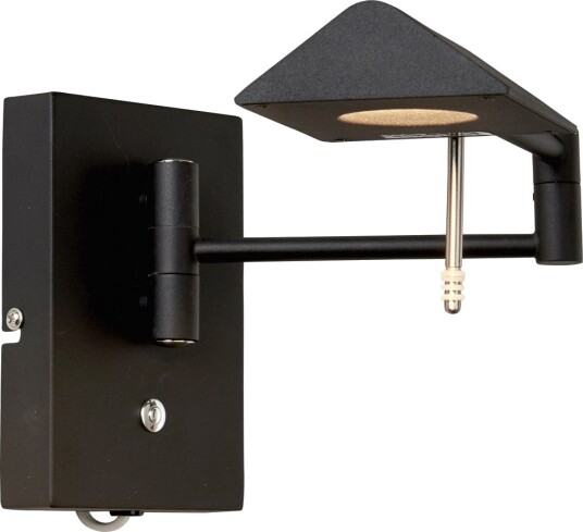 Canton Vegglampe  LED Med Step dimmer  Sort