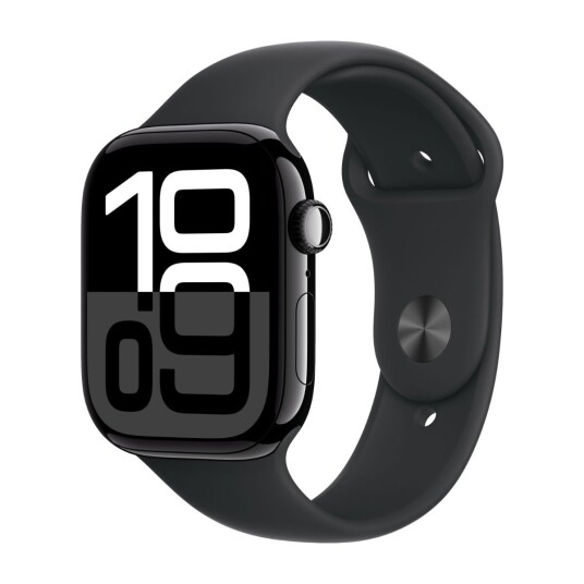 Apple Watch S10 46mm GPS+Cel (Jet Black Alu/Black Sport Band) S/M