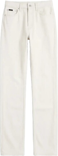 Calvin Klein Slim Straight Ck Natural Sw Jean Cream 32 x 32
