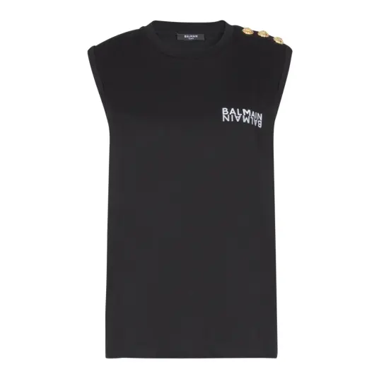 Balmain Dame Topper Svart S Balmain Dame Topper Svart S