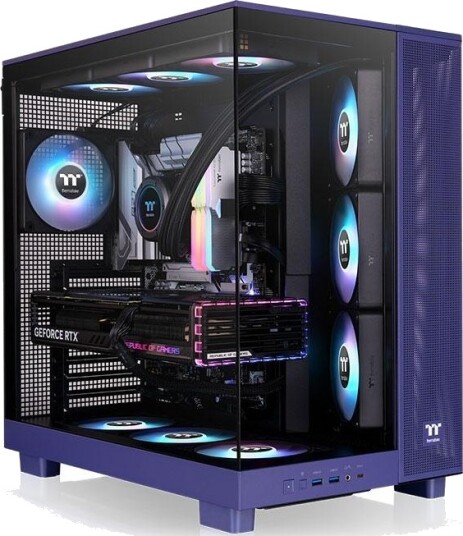 Thermaltake Computer Case Midi Tower Blue CA 11E 00MNWN 00 Thermaltake Computer Case Midi Tower Blue CA 11E 00MNWN 00