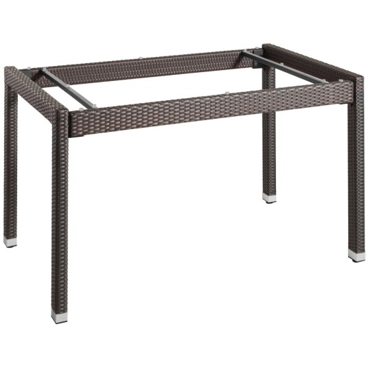 VEGA Bordben til Metropolitan; 130x80x75 cm LxBxH; Mørk gråbrun/taupe; Rektangulær VEGA Bordben til Metropolitan; 130x80x75 cm LxBxH; Mørk gråbrun/taupe; Rektangulær