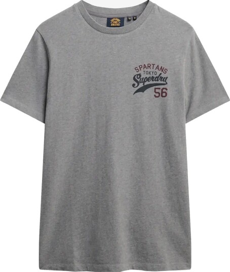 Superdry Athletic Relaxed Tee MID GREY MARL S