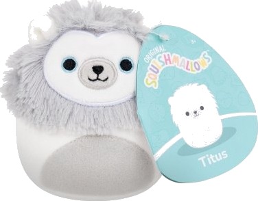 Squishmallows Titus 9 cm Plysj Kosedyr med Klips