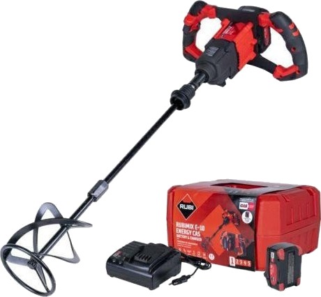 Rubi Rubimix E-10 Batteridrevet m??rtelblander - 18V batteri (inkl. lader og koffert) Rubi Rubimix E-10 Batteridrevet m??rtelblander - 18V batteri (inkl. lader og koffert)