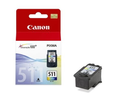 Canon Cl-511 - Farge Cyan Magenta Gul - Original - Blister - Blekkbeholder - For Pixma Mp230 Mp237 Mp252 Mp258 Mp272 Mp280 Mp282 Mp495 Mp499 Mx360 Mx410 Mx420