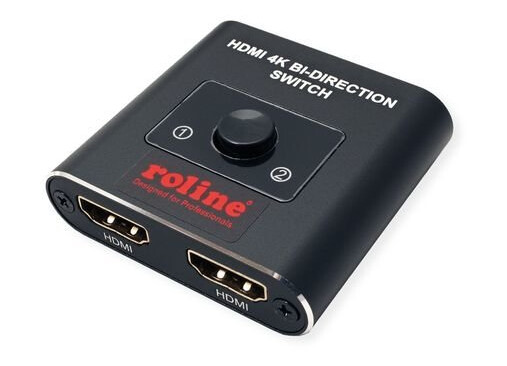 Roline 14.01.3573, Hdmi, Plast, Sort, 60 Hz, 3840 X 2160, Status, Bryter