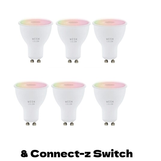 EGLO - 6x Connect-Z GU10 - RGB + TW & Switch - Bundle