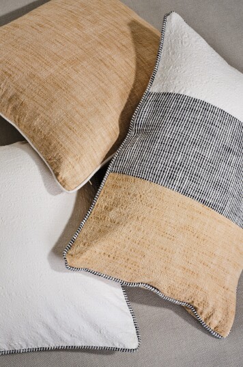Jotex Putetrekk 3pakke Beige/svart/naturhvit CHAMBRAY 2157094010