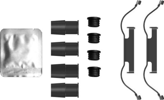 HELLA 8DZ 355 205-771 Tilbehørssett, bremsecaliper