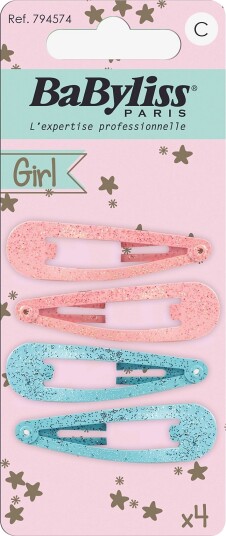 Babyliss Paris | Snap Clips Kids 4Pk | 4 pcs