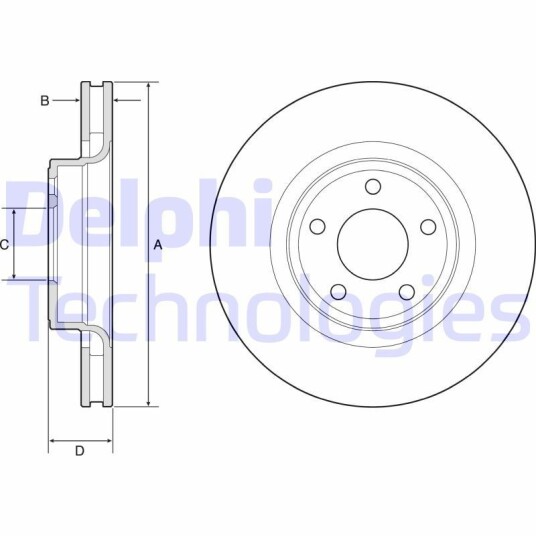 Bremseskive DELPHI BG4831C