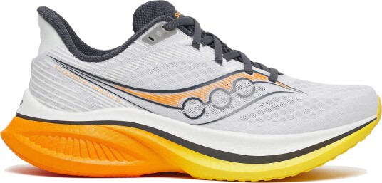 Saucony Men"s Endorphin Speed 5 White/fuego 40 Saucony Men"s Endorphin Speed 5 White/fuego 40