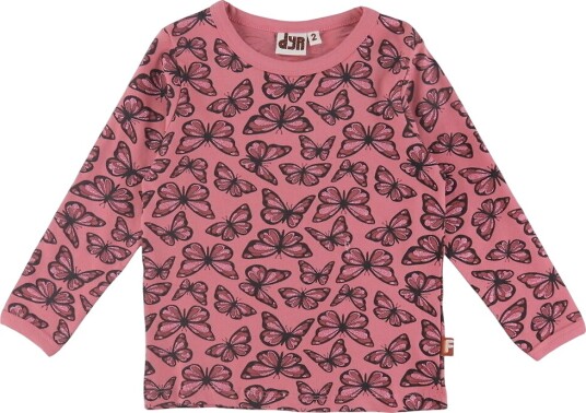 DYR Cph Genser Dyrroar Soft Cherry Flagring DYR 7 år (122) Genser Rosa Svart