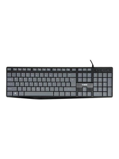 iBOX Eris keyboard QWERTY grey black Input Device Tastatur Gr